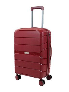 Miguel petacas JON Z-01 Valise 18" cabin-sized red carry-on suitcase hardshell